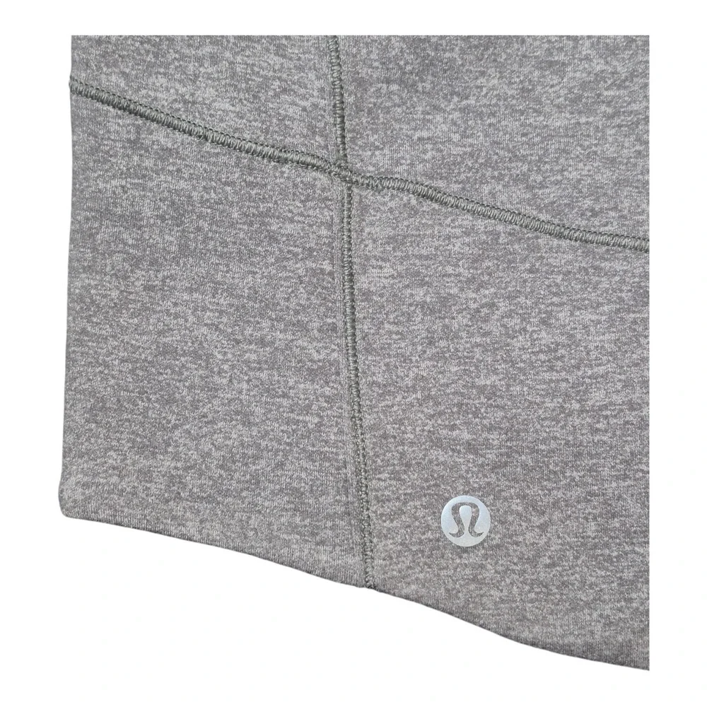 Lululemon Hill and Valley Mock Neck Cropped Pullover Women's 10 Gray